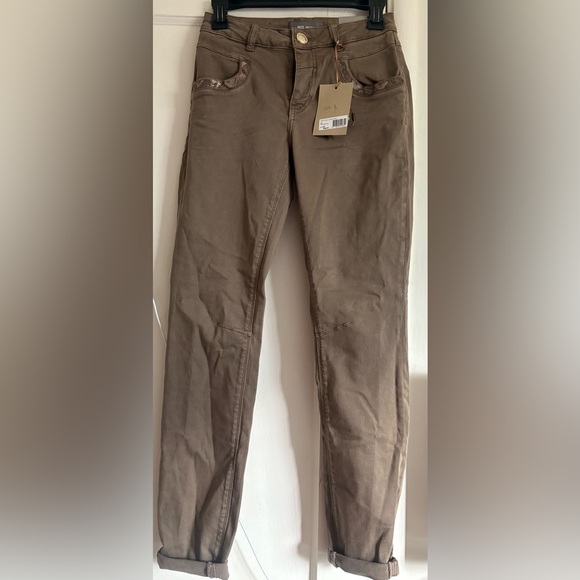 Mos Mosh Pants - Classic Brown Straight Leg Women's Pants